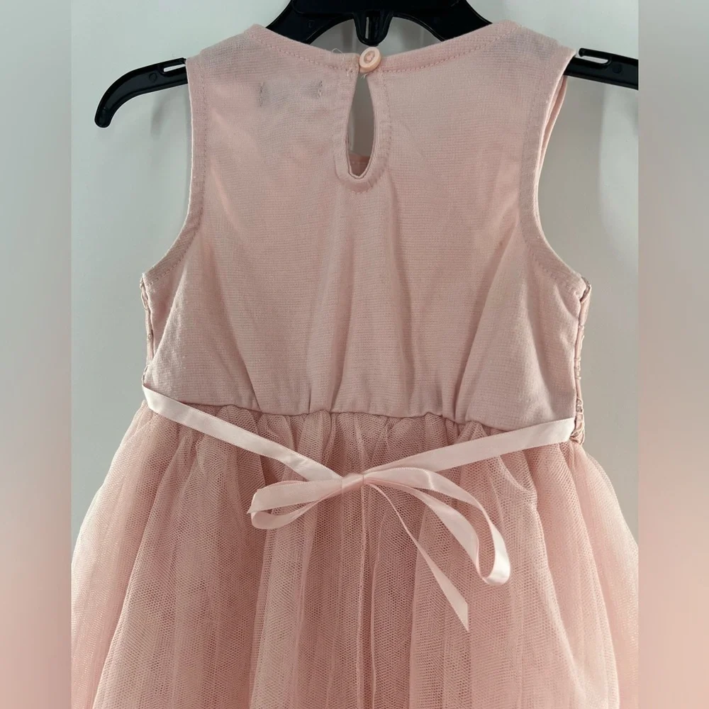 ZUNIE LACE BODICE HIGH LOW PINK DRESS SIZE 2